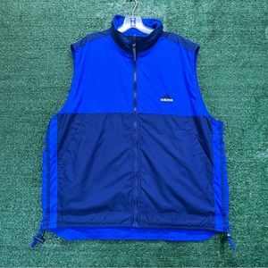 Adidas Golf Vest Vintage Reversible Size Large 2 Tone Blue